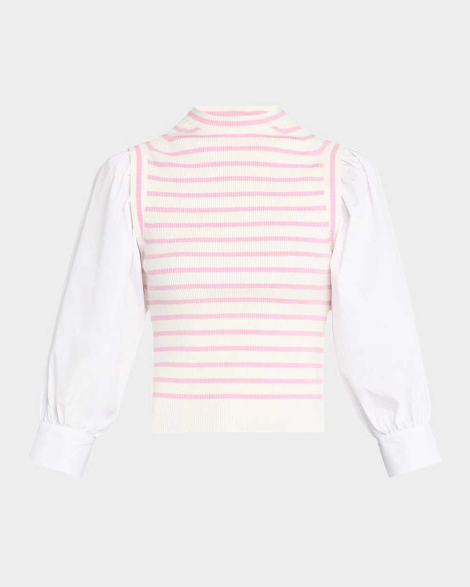 Tirza Mixed-Media Top